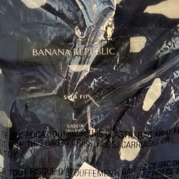 NWT Banana Republic Slim Short Sleeve Shirt - Picture 6 of 8